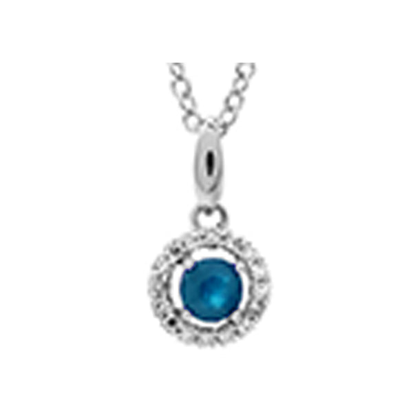 10kw color ens prong sapphire necklace 1/250ct, fr1229-4pd