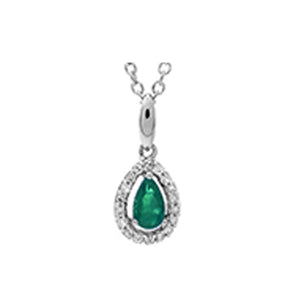 10kw color ens prong emerald necklace 1/250ct, fr1205-1wd