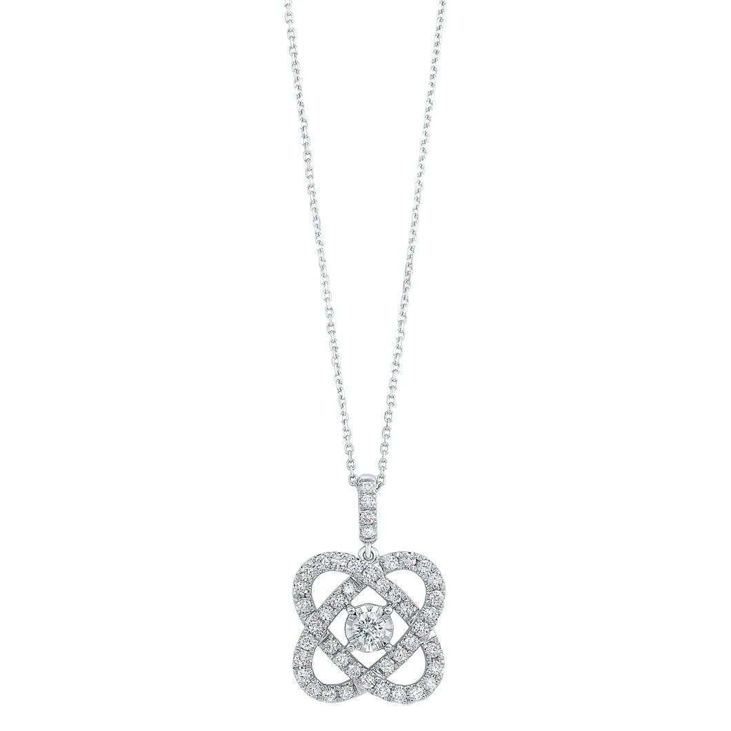 Love's Crossing Diamond Pendant (1 ctw)