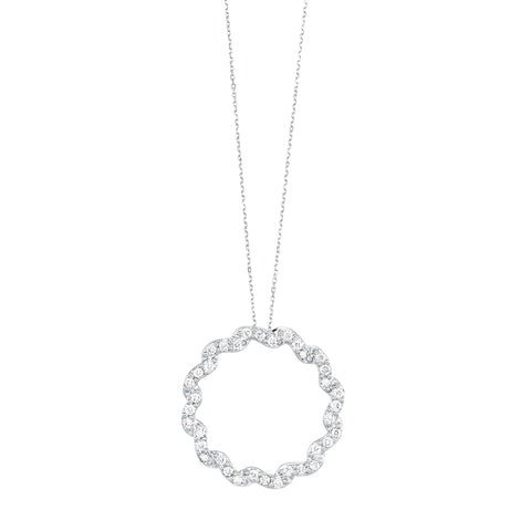 Circle Pendant- 1/2 ctw