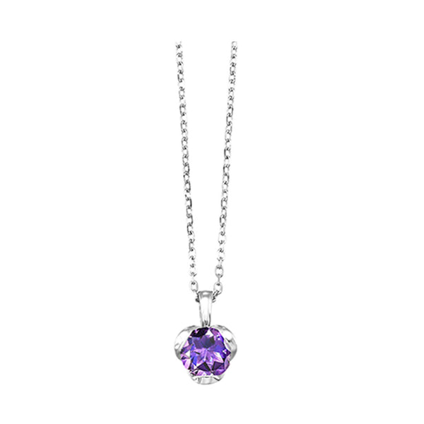 Silver Amethyst Pendant Fashion