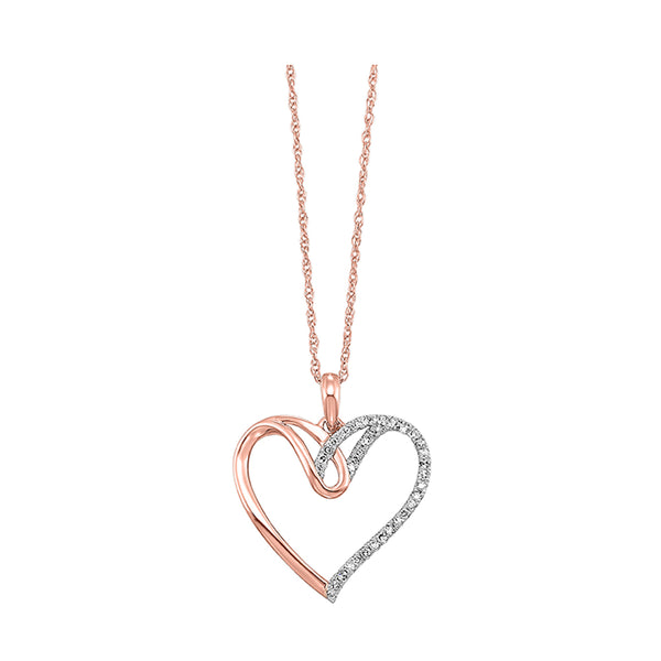 Rose Gold Heart Pendant