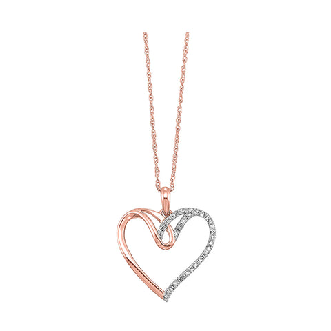 Rose Gold Heart Pendant