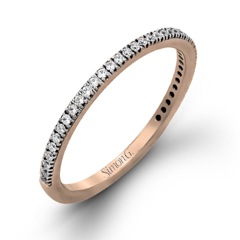 Simon G. Wedding Band in 18k Gold with Diamonds