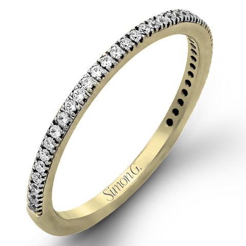 Simon G. Wedding Band in 18k Gold with Diamonds