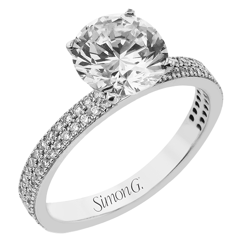Simon G 2ct Engagement Ring PR154 WHITE 18K X WHITE