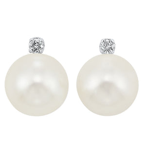 14kw cultured pearl earrings, rol1165r