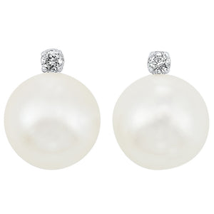 14kw cultured pearl earrings, rol1165d