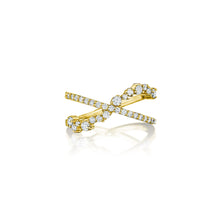 Load image into Gallery viewer, Penny Preville 18K Stardust Criss Cross Ring