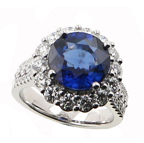 Sapphire and Diamond Fashion Ring