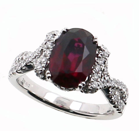 Ruby and Diamond Fashion Ring