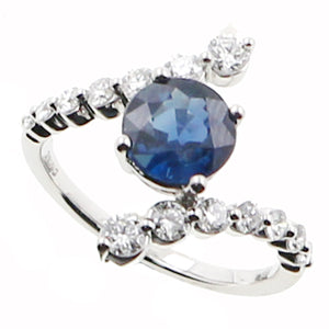 Sapphire and Diamond Fashion Ring
