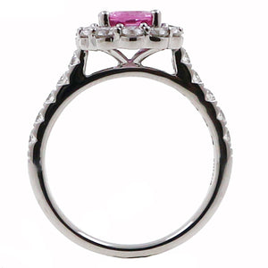Pink Sapphire and Diamond Fashion Ring