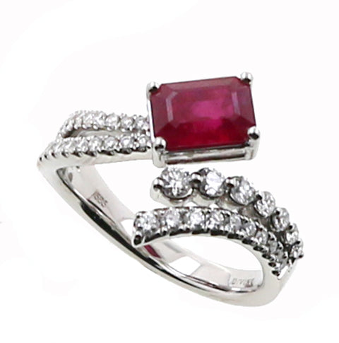 Ruby and Diamond Fashion Ring