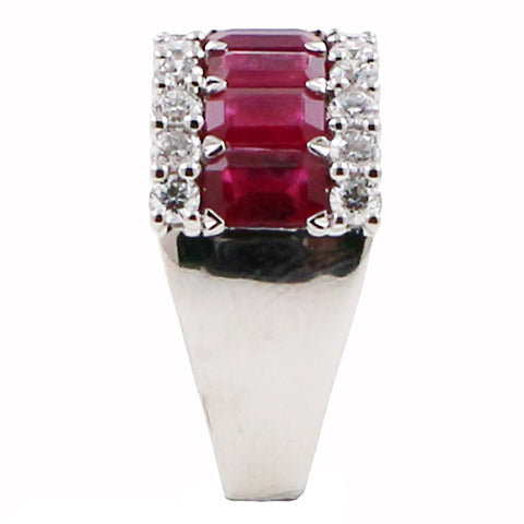 Ruby and Diamond Fashion Ring