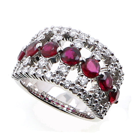 Ruby and Diamond Fashion Ring