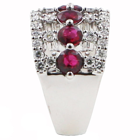 Ruby and Diamond Fashion Ring