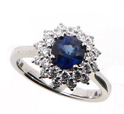 Sapphire and Diamond Fashion Ring