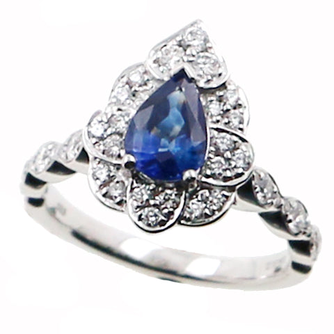 Sapphire and Diamond Fashion Ring