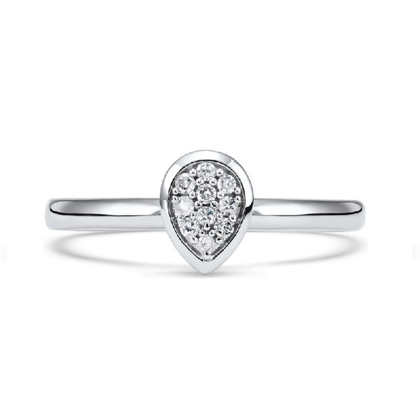 10kw mix prong diamond band 1/10ct