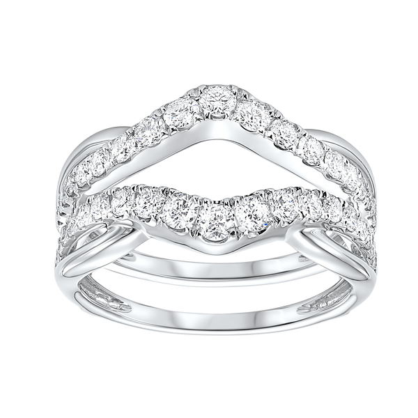 14kw inserts prong diamond ring 1/2ct, two1025/25-4wc