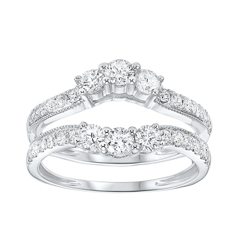 14kw inserts prong diamond ring 1/2ct, two1025/75-4wc