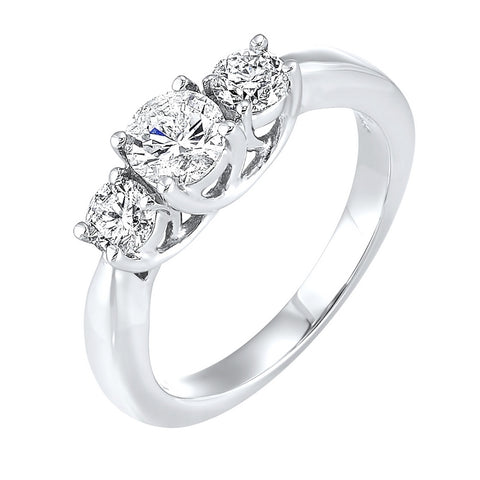 14kw 3 stone round prong ring 1/4ct, fr1230-4yd