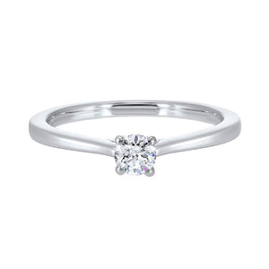 14kw solitaire prong diamond ring 1/2ct, hdcr007-4wd