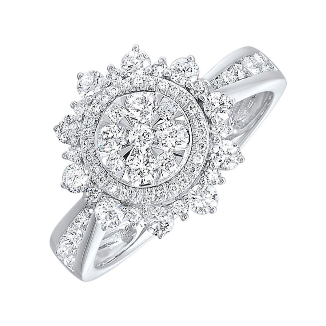 Floral Diamond Ring (1ctw)