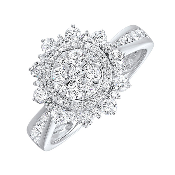 Floral Diamond Ring (1ctw)