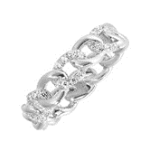 White Gold Diamond Fashion Ring