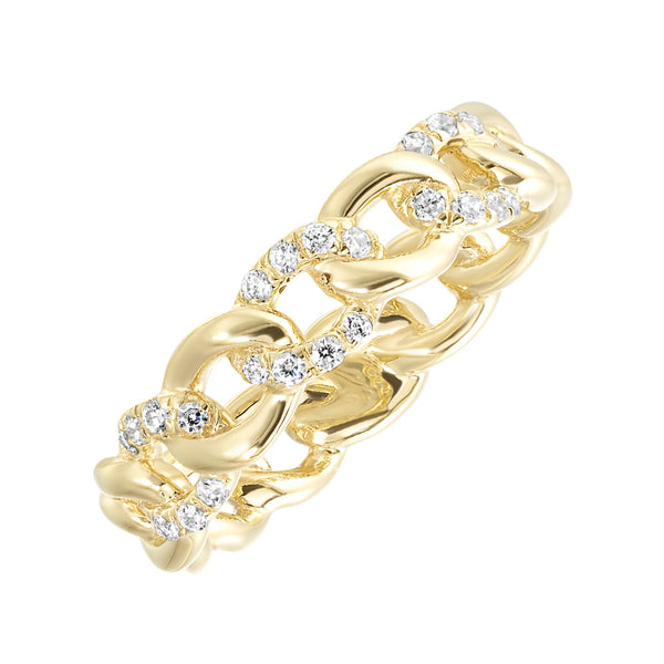 Yellow Gold Diamond Fashion Ring