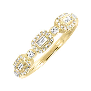 Yellow Gold 1/4ctw Diamond Fashion Ring