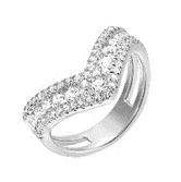 White Gold Diamond Fashion Ring 1CTW