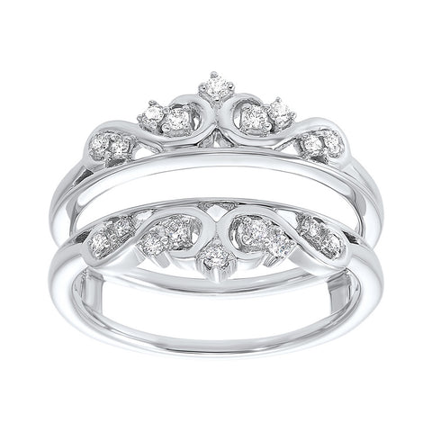 14kw inserts prong diamond ring 1/5ct, fp1422/75-4wc