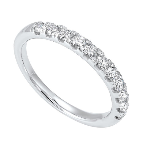 14kw micro prong diamond band 1/10ct, eer50-4w