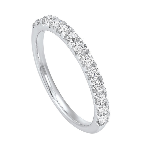 14kw prong diamond band 1/4ct, esr40-4w