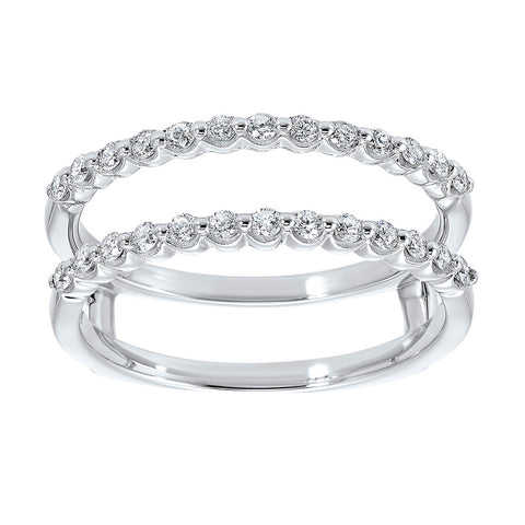 14kw inserts single prong diamond ring 1/3ct, fp1422/10-4wc