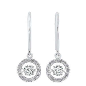 14kw rol halo prong diamond earrings 3/4ct, rg10061-1wd