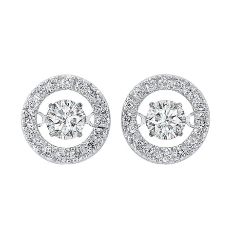 14kw rol halo prong diamond earrings 1ct, rg10062-4wd