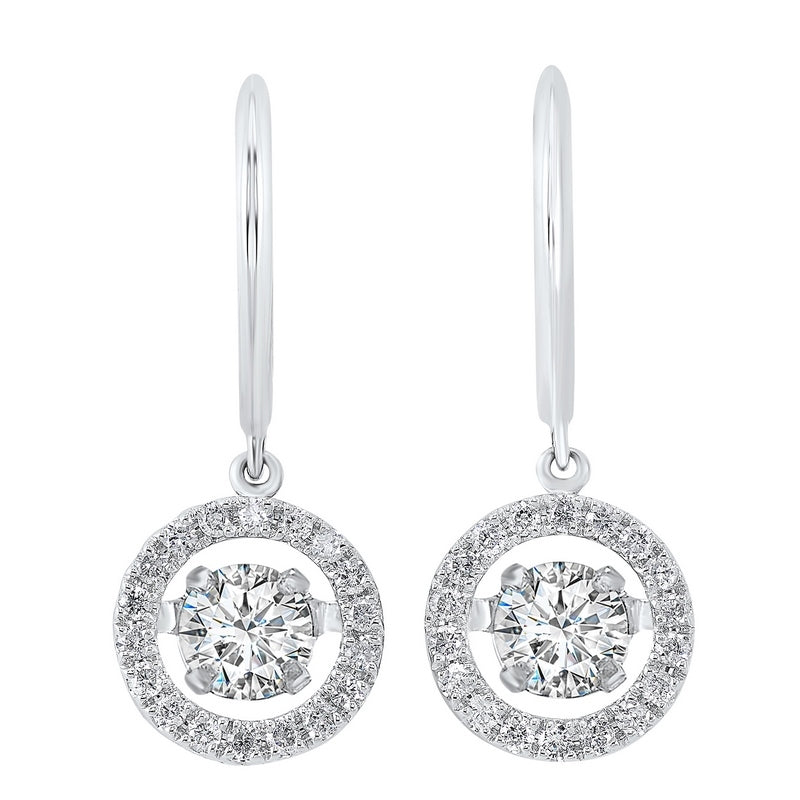 14kw rol halo prong diamond earrings 2ct, rg10056-1yd