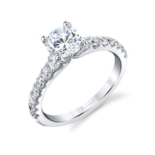 Load image into Gallery viewer, Sylvie Veronique Round Cut Classic Diamond Engagement Ring