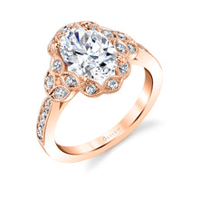 Load image into Gallery viewer, Sylvie Candide Oval Halo Engagement Ring