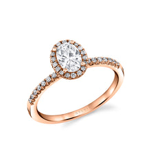Load image into Gallery viewer, Sylvie Designed Oval Cut Halo Engagement Ring