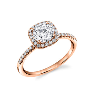 Sylvie Classic Halo Engagement Ring