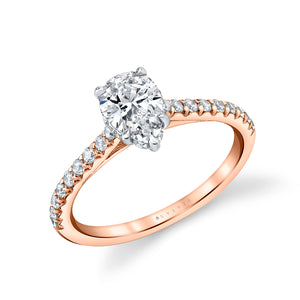 Sylvie Pear Classic Engagement Ring