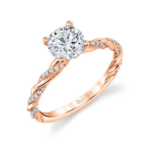 Sylvie Classic Twist Engagement Ring