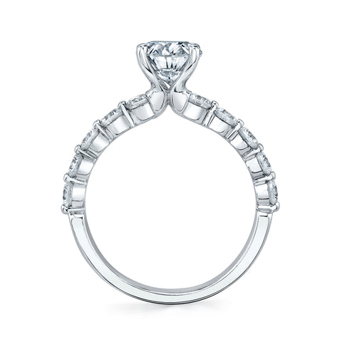 Sylvie Karol Round Single Prong Engagement Ring
