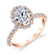 Load image into Gallery viewer, Sylvie Athena Classic Halo Single Prong Engagement Ring