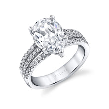 Load image into Gallery viewer, Sylvie Solitaire Split Shank Engagement Ring
